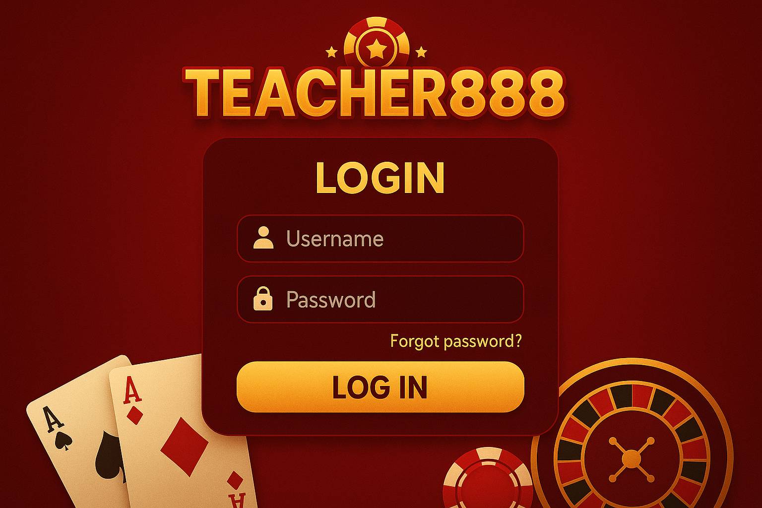 Login no Cassino TEACHER888
