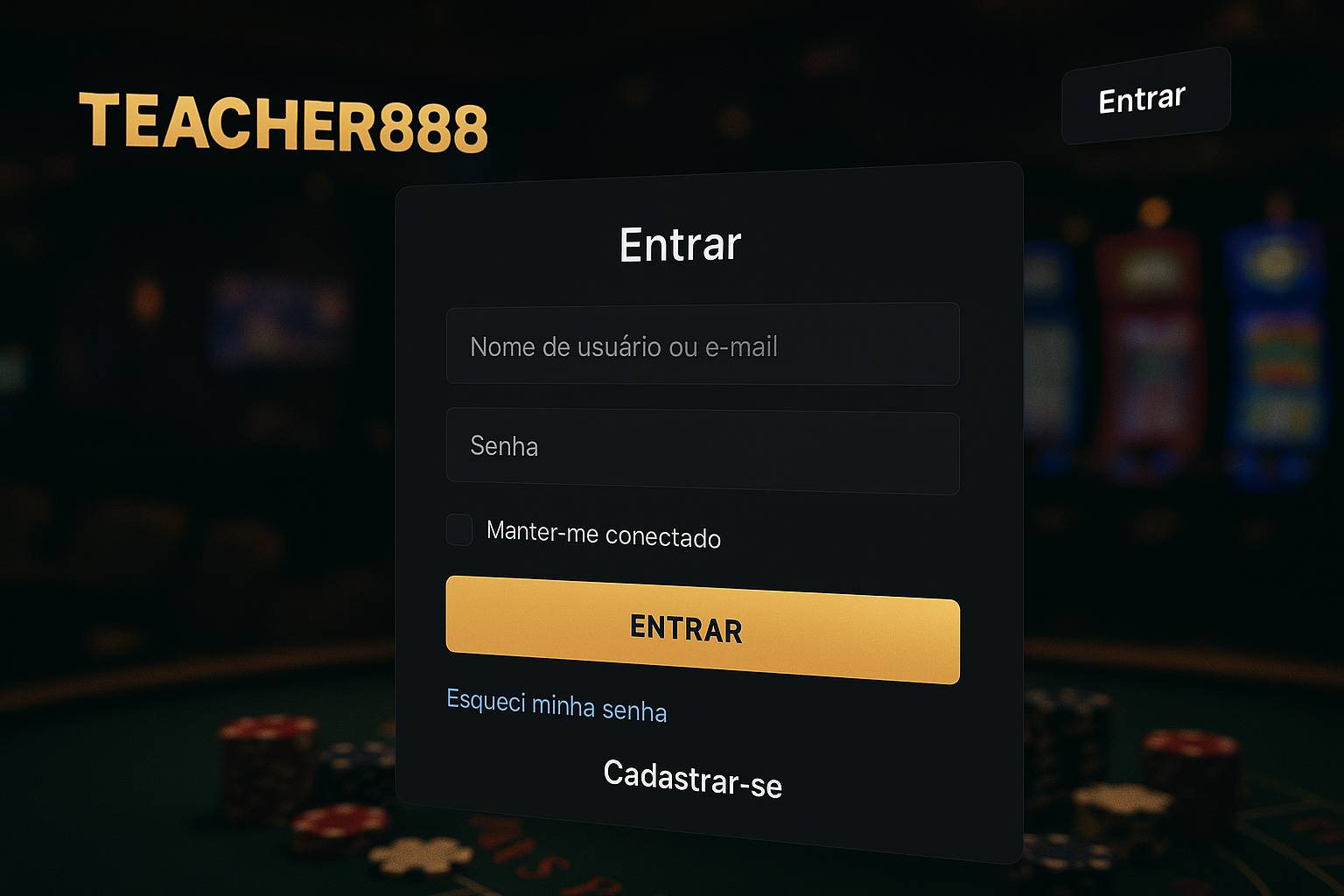 Registro na TEACHER888 Garante Acesso a uma Vasta Seleção de jogo